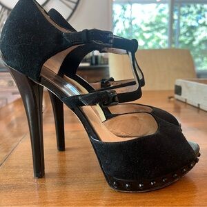 KORS Michael Kors Black Strappy Heels